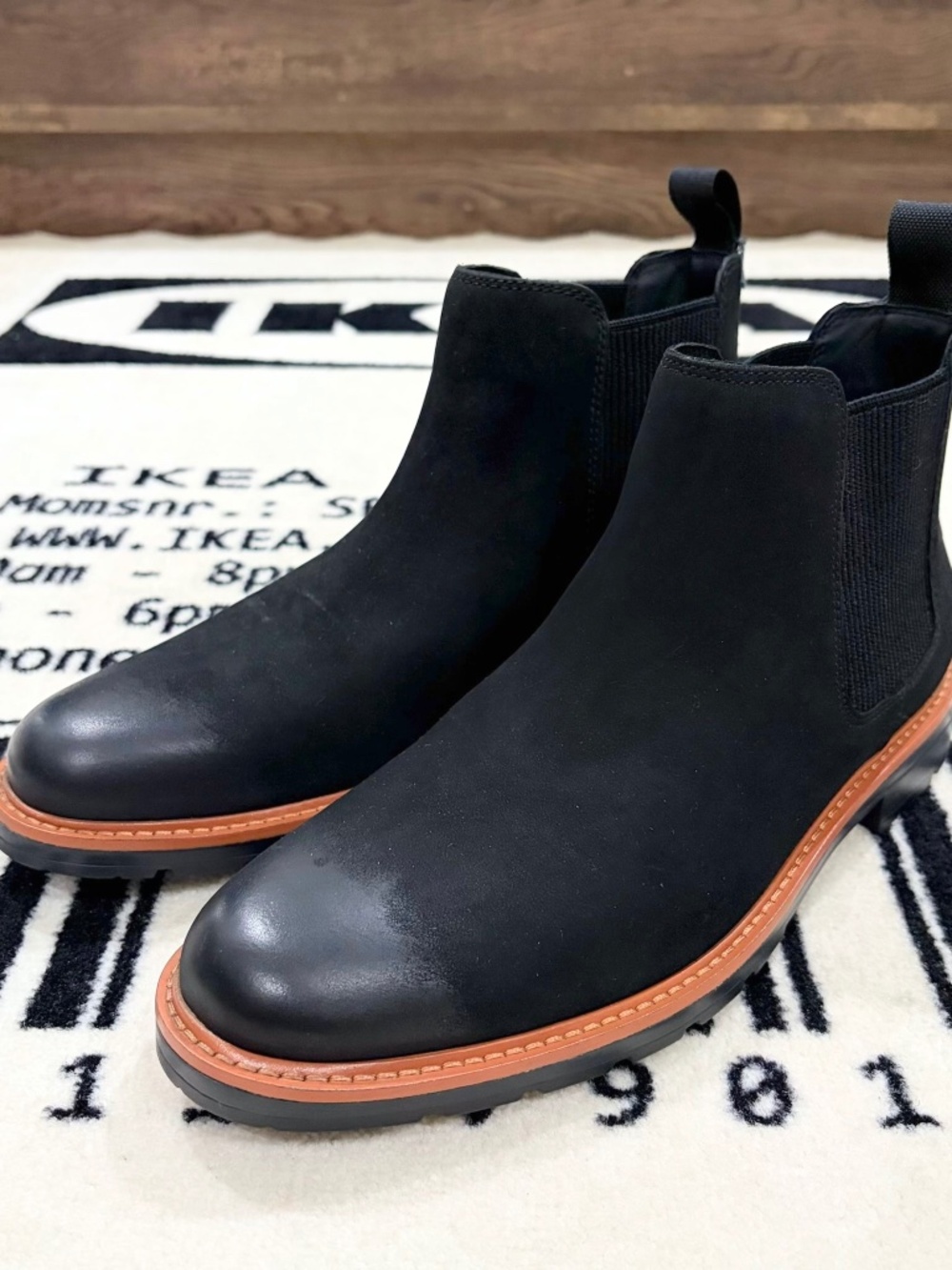 Cole Haan Chamberlin Grand Nubuck Water Resistant Chelsea Boot - Black